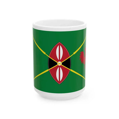 Kenya presidential standard DANIEL ARAP MOI (Kenya) White Coffee Mug 15oz - Go Mug Yourself