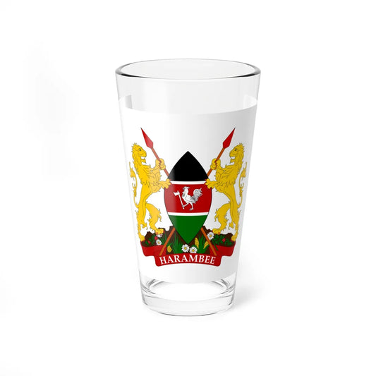 Kenya presidential standard MWAI KIBAKI variant (Kenya) Pint Glass 16oz 16oz - Go Mug Yourself