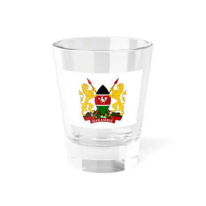 Kenya presidential standard MWAI KIBAKI variant (Kenya) Shot Glass 1.5oz 1.5oz - Go Mug Yourself