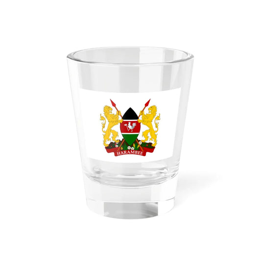 Kenya presidential standard MWAI KIBAKI variant (Kenya) Shot Glass 1.5oz 1.5oz - Go Mug Yourself