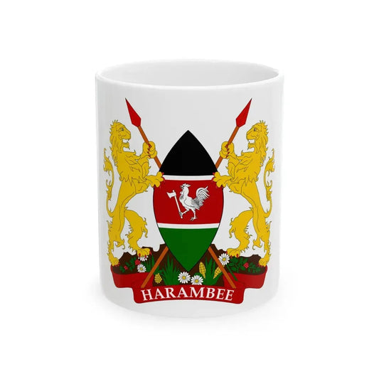 Kenya presidential standard MWAI KIBAKI variant (Kenya) White Coffee Mug 11oz - Go Mug Yourself