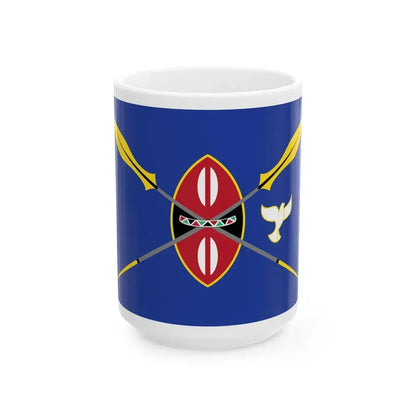 Kenya presidential standard UHURU KENYATTA (Kenya) White Coffee Mug 15oz - Go Mug Yourself