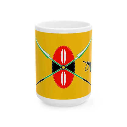 Kenya presidential standard William Ruto (Kenya) White Coffee Mug 15oz - Go Mug Yourself