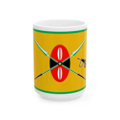 Kenya presidential standard William Ruto new (Kenya) White Coffee Mug 15oz - Go Mug Yourself