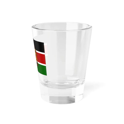 Kenyan coat of arms flag (Kenya) Shot Glass 1.5oz - Go Mug Yourself