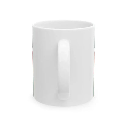 Kenyan coat of arms flag (Kenya) White Coffee Mug - Go Mug Yourself