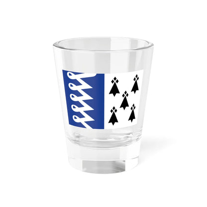 Kernevodez traditional district flag (France) Shot Glass 1.5oz 1.5oz - Go Mug Yourself