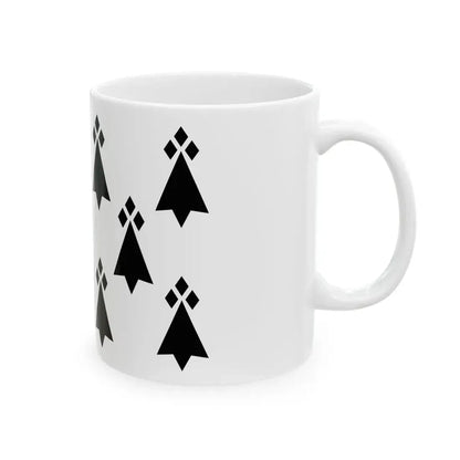 Kernevodez traditional district flag (France) White Coffee Mug - Go Mug Yourself