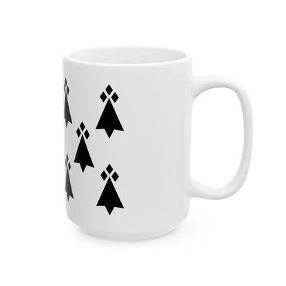 Kernevodez traditional district flag (France) White Coffee Mug - Go Mug Yourself