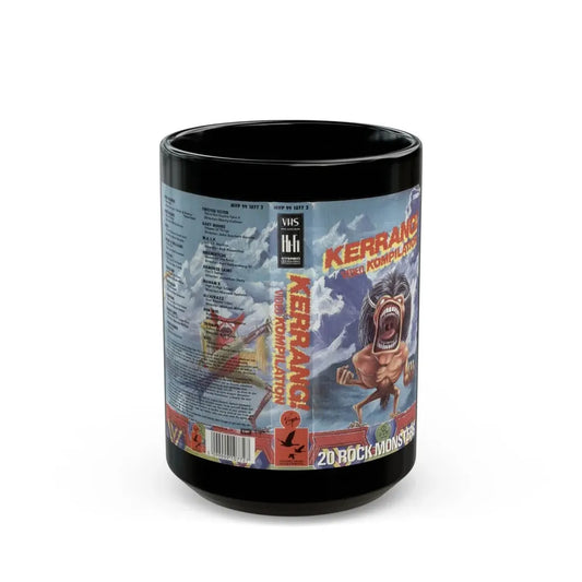 KERRANG VIDEO KOMPILATION (VHS COVER) - Black Coffee Mug 15oz - Go Mug Yourself