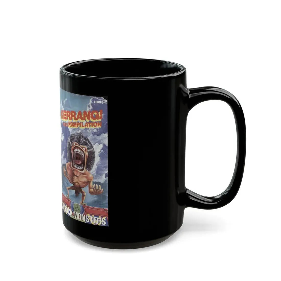 KERRANG VIDEO KOMPILATION (VHS COVER) - Black Coffee Mug - Go Mug Yourself