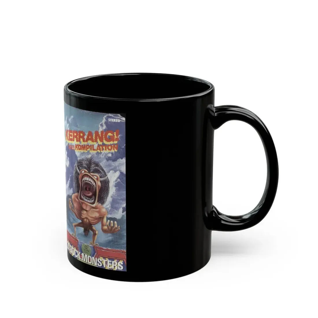 KERRANG VIDEO KOMPILATION (VHS COVER) - Black Coffee Mug - Go Mug Yourself