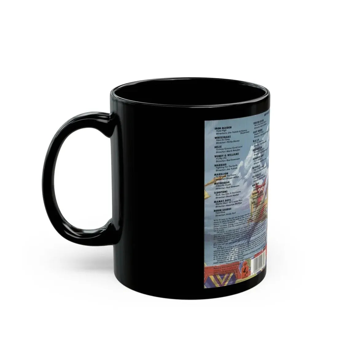 KERRANG VIDEO KOMPILATION (VHS COVER) - Black Coffee Mug - Go Mug Yourself