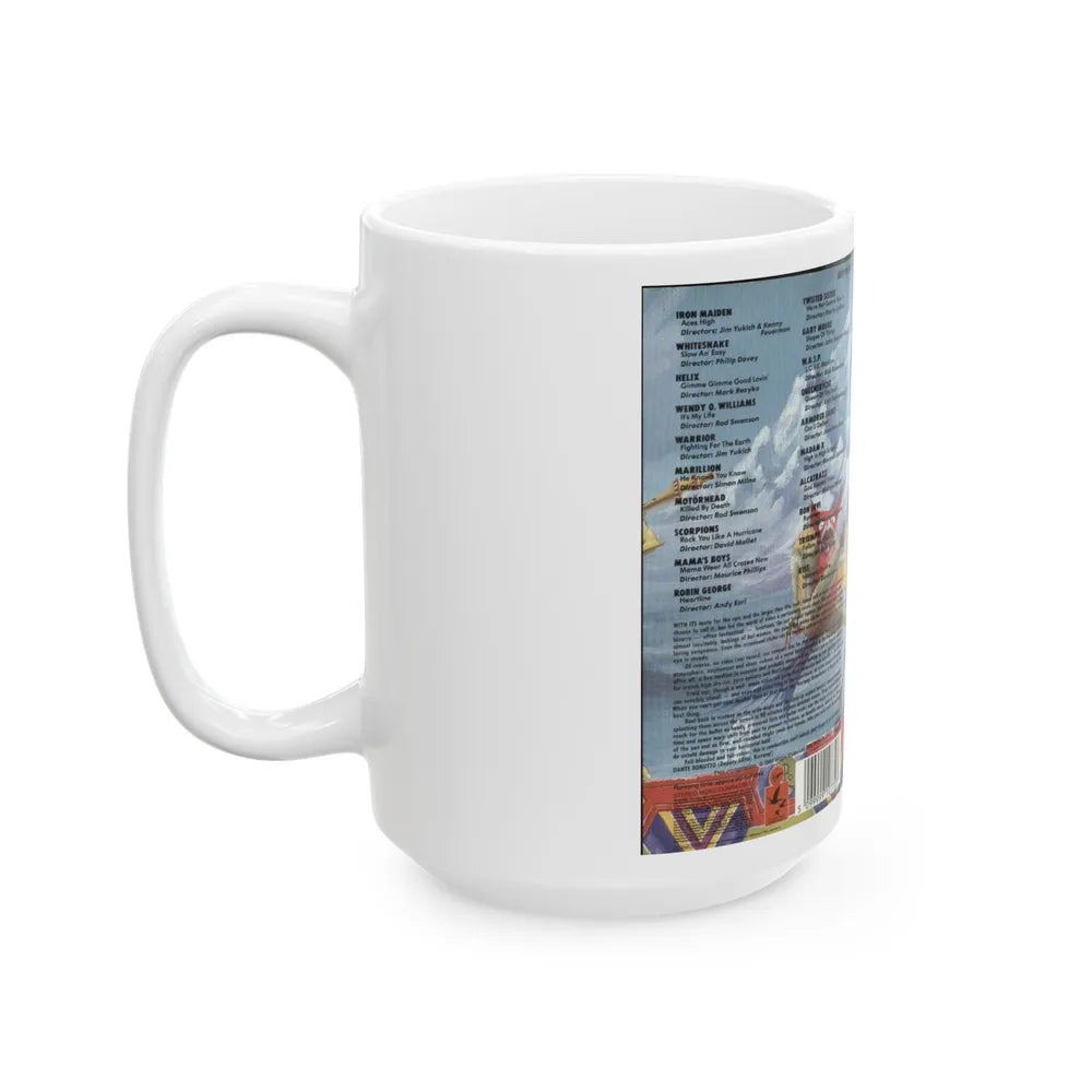 KERRANG VIDEO KOMPILATION (VHS COVER) - White Coffee Mug-Go Mug Yourself