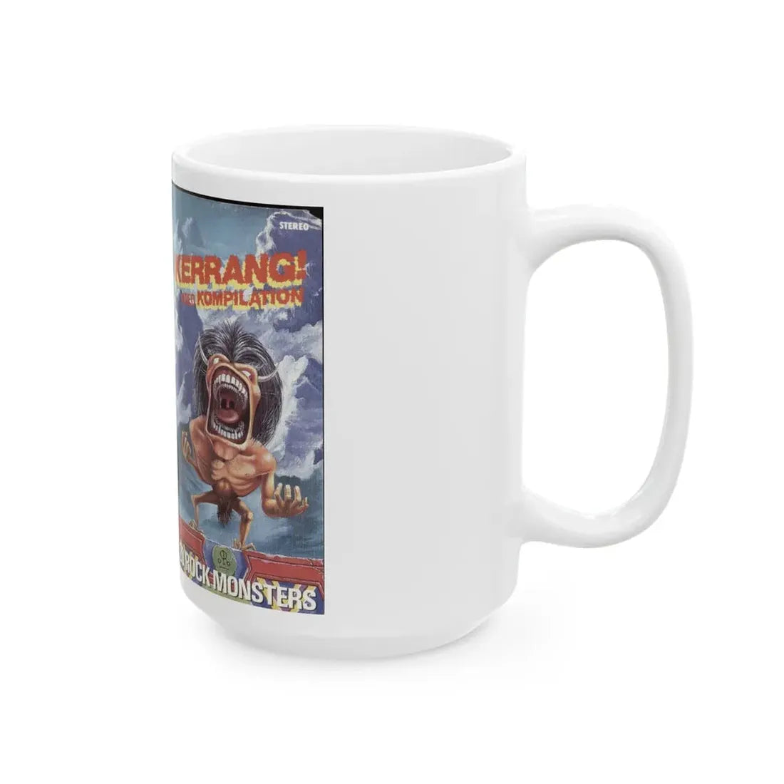KERRANG VIDEO KOMPILATION (VHS COVER) - White Coffee Mug - Go Mug Yourself