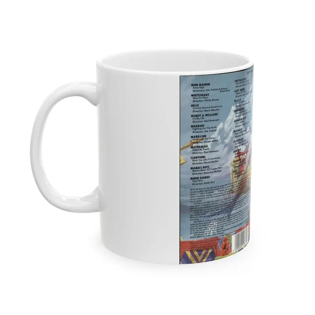 KERRANG VIDEO KOMPILATION (VHS COVER) - White Coffee Mug - Go Mug Yourself