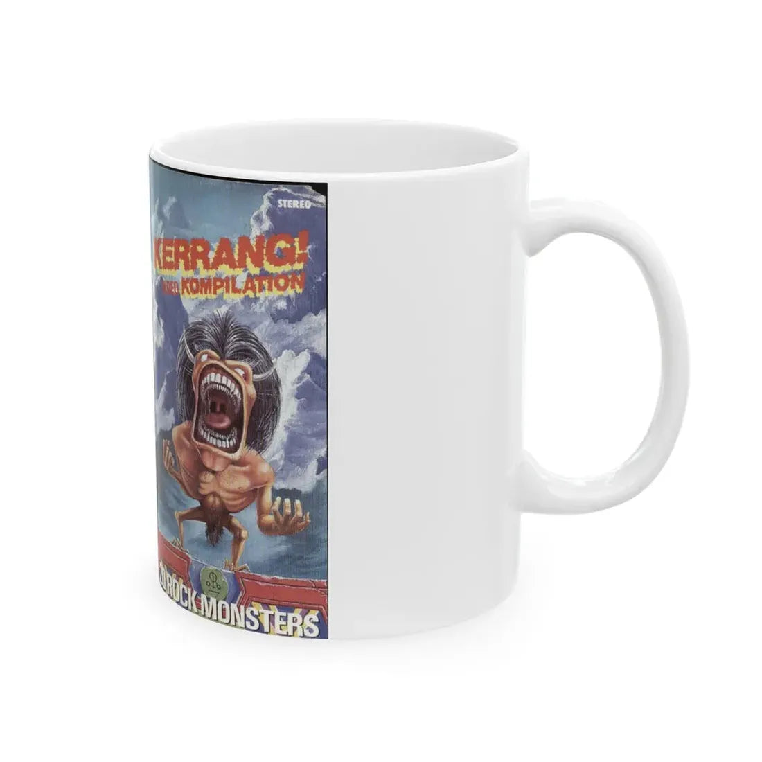 KERRANG VIDEO KOMPILATION (VHS COVER) - White Coffee Mug - Go Mug Yourself