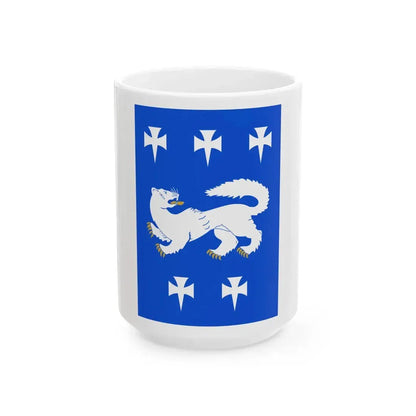 Keski-Pohjanmaa.lippu (Finland) White Coffee Mug 15oz - Go Mug Yourself