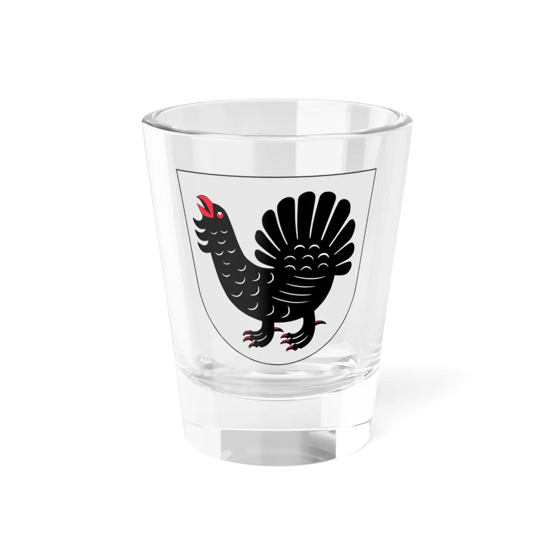 Keski-Suomi Coat of Arms (Finland) (Coat of Arms) Shot Glass 1.5oz 1.5oz - Go Mug Yourself