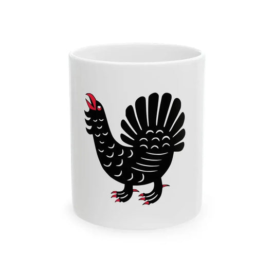 Keski-suomi lippu (Finland) White Coffee Mug 11oz - Go Mug Yourself