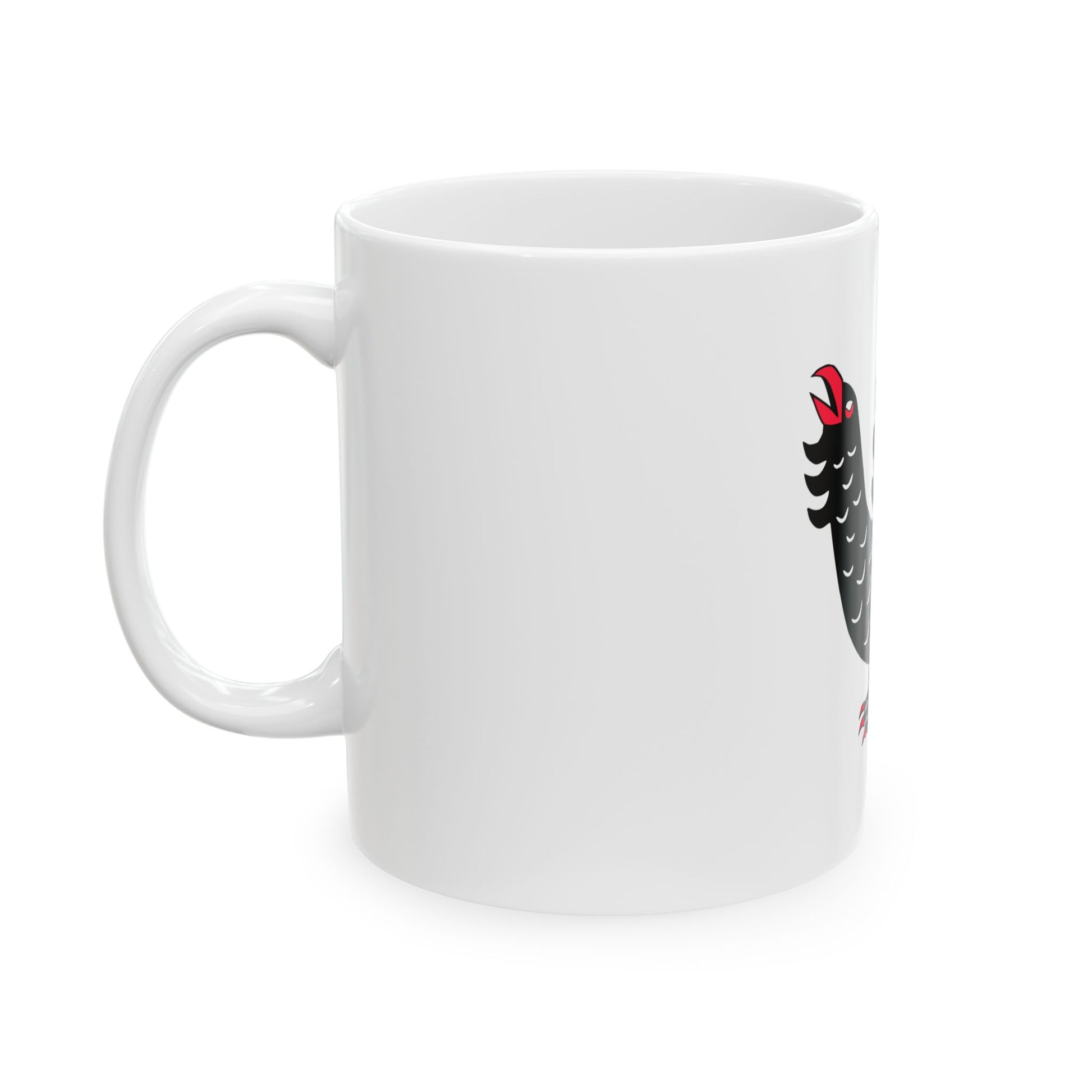 Keski-suomi lippu (Finland) White Coffee Mug-Go Mug Yourself