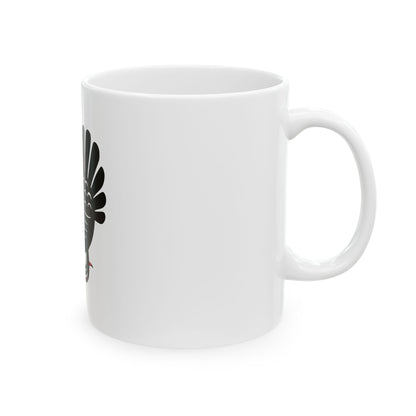 Keski-suomi lippu (Finland) White Coffee Mug-Go Mug Yourself
