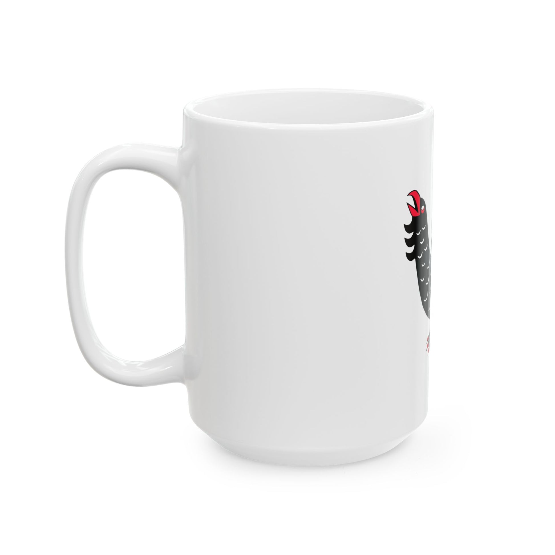 Keski-suomi lippu (Finland) White Coffee Mug-Go Mug Yourself