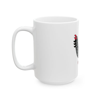 Keski-suomi lippu (Finland) White Coffee Mug-Go Mug Yourself