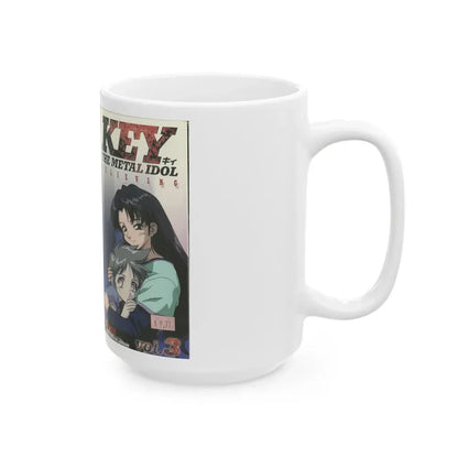 KEY THE METAL IDOL (VHS COVER) - White Coffee Mug - Go Mug Yourself
