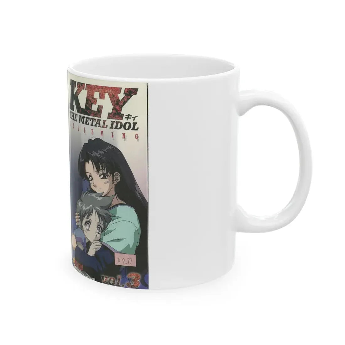 KEY THE METAL IDOL (VHS COVER) - White Coffee Mug - Go Mug Yourself