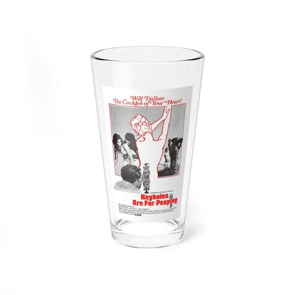 KEYHOLES ARE FOR PEEPING 1972 Movie Poster - Pint Glass 16oz-16oz-Go Mug Yourself