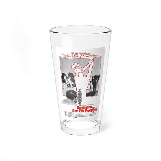KEYHOLES ARE FOR PEEPING 1972 Movie Poster - Pint Glass 16oz 16oz - Go Mug Yourself