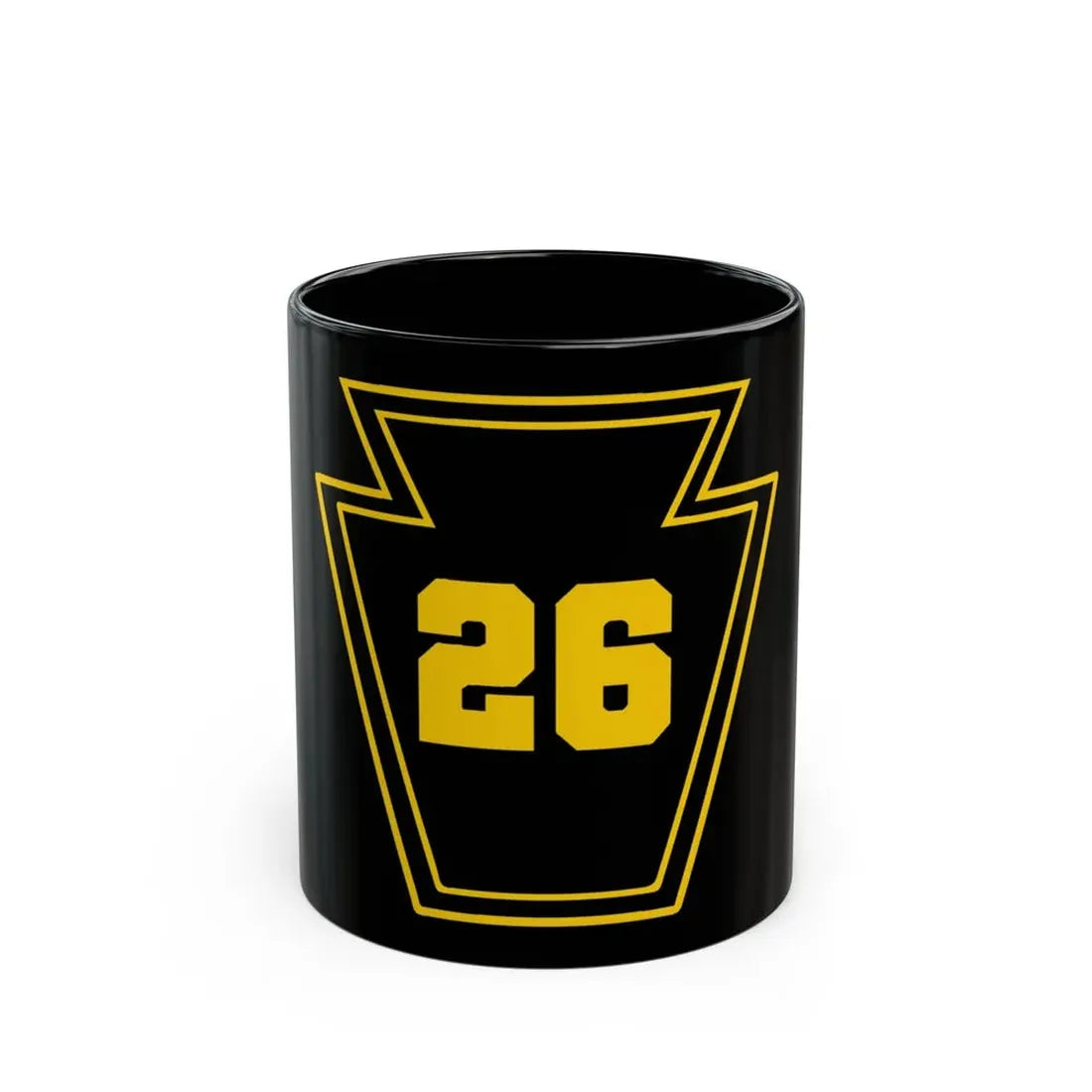 Keystone 26 USS JOHN P MURTHA LPD 26 (U.S. Navy) Black Coffee Mug 11oz - Go Mug Yourself