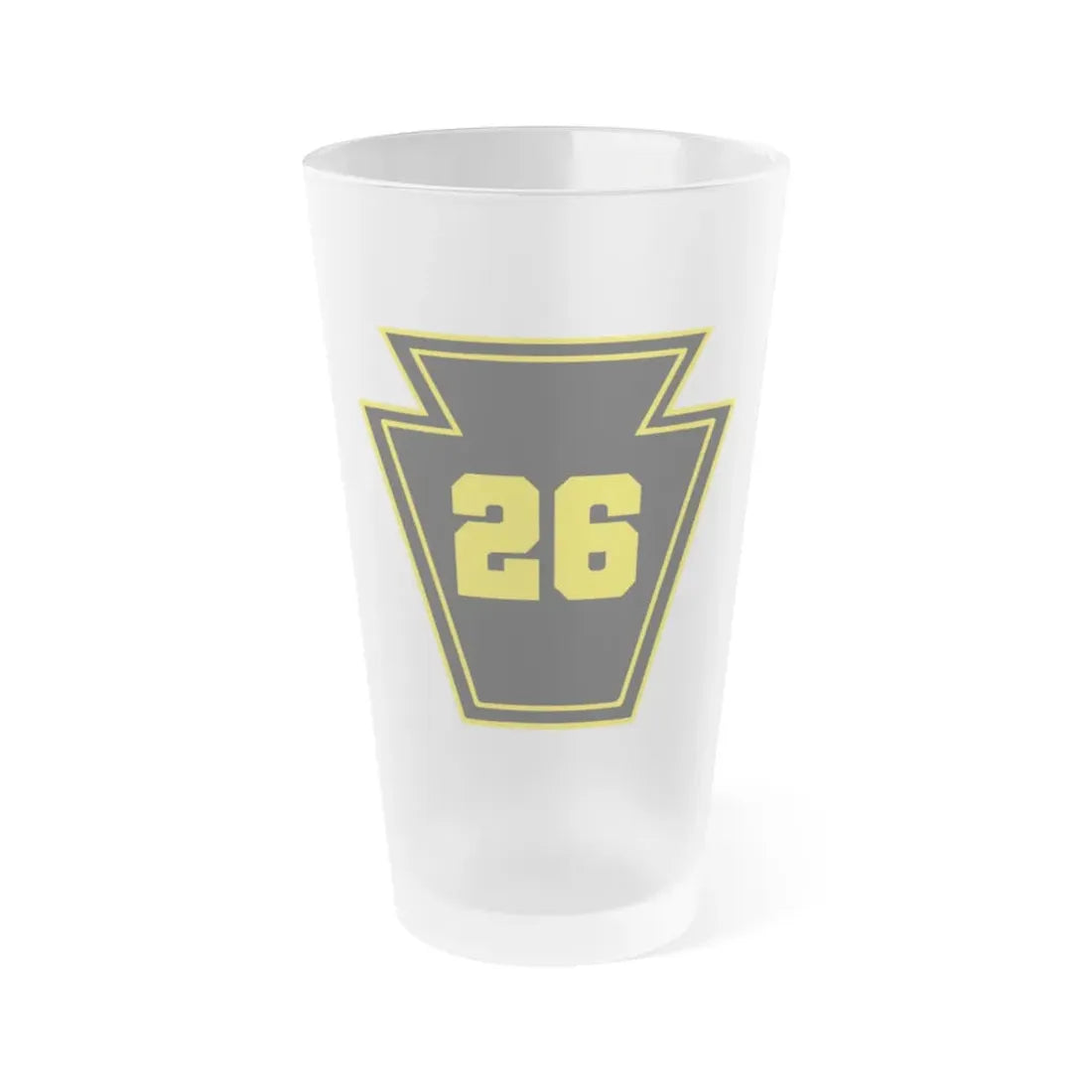 Keystone 26 USS JOHN P MURTHA LPD 26 (U.S. Navy) Frosted Pint Glass 16oz Default Title - Go Mug Yourself
