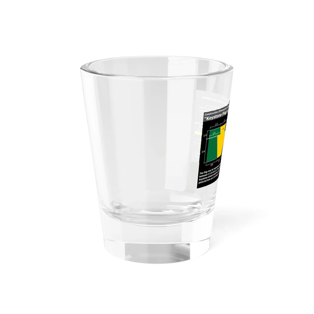 Keystone Flag Construction Sheet (United States) Shot Glass 1.5oz - Go Mug Yourself