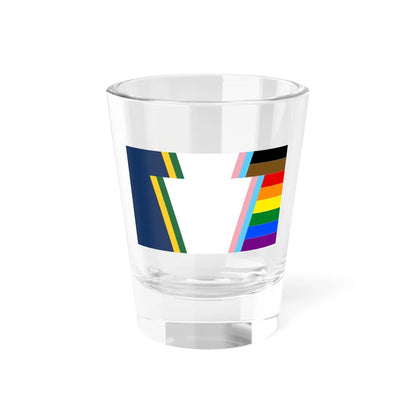 Keystone Flag Progress Pride Variant (United States) Shot Glass 1.5oz 1.5oz - Go Mug Yourself