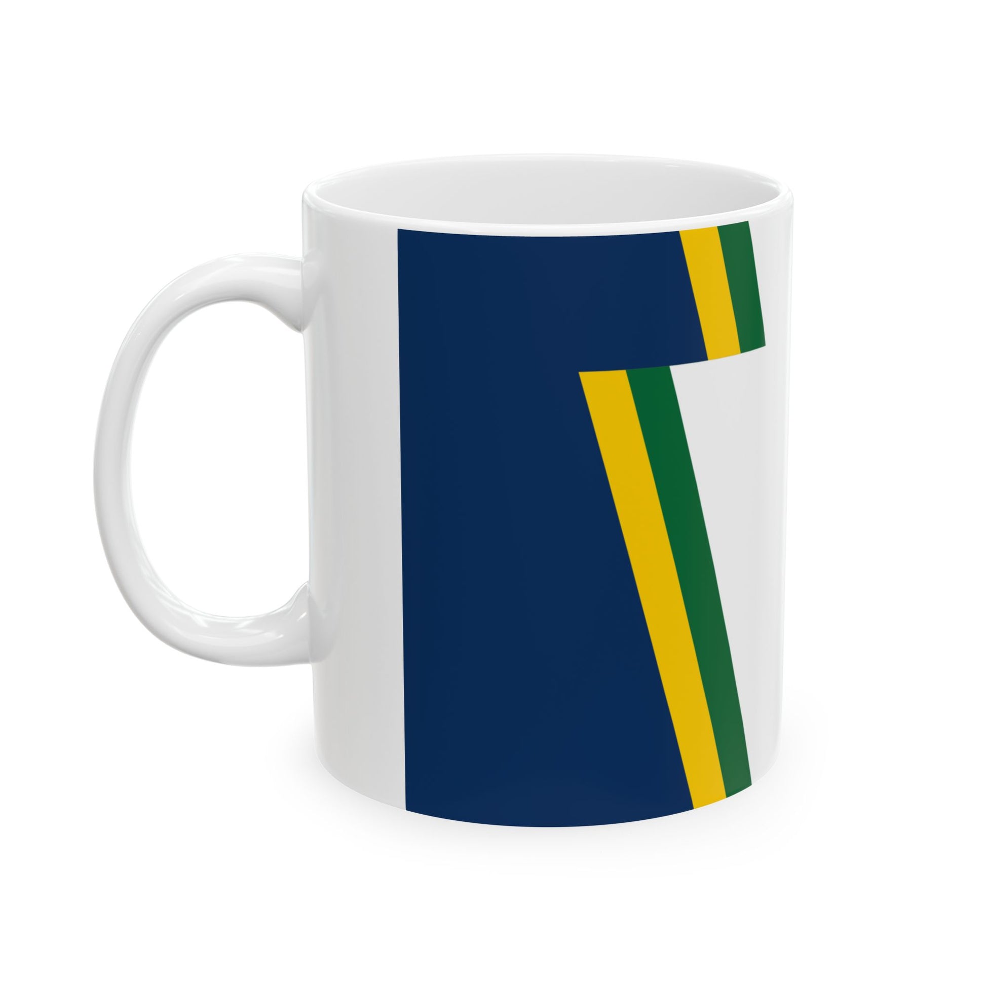 Keystone Flag Progress Pride Variant (United States) White Coffee Mug-Go Mug Yourself