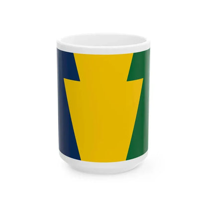 Keystone Flag (United States) White Coffee Mug 15oz - Go Mug Yourself