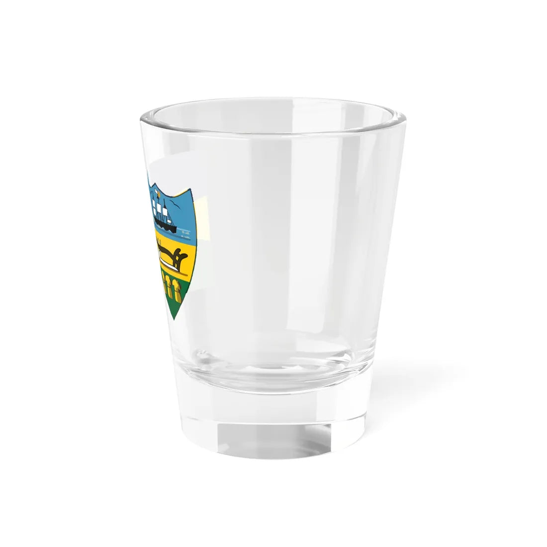 Keystone Flag vertical comparison with Pennsylvania Escutcheon (United States) Shot Glass 1.5oz - Go Mug Yourself