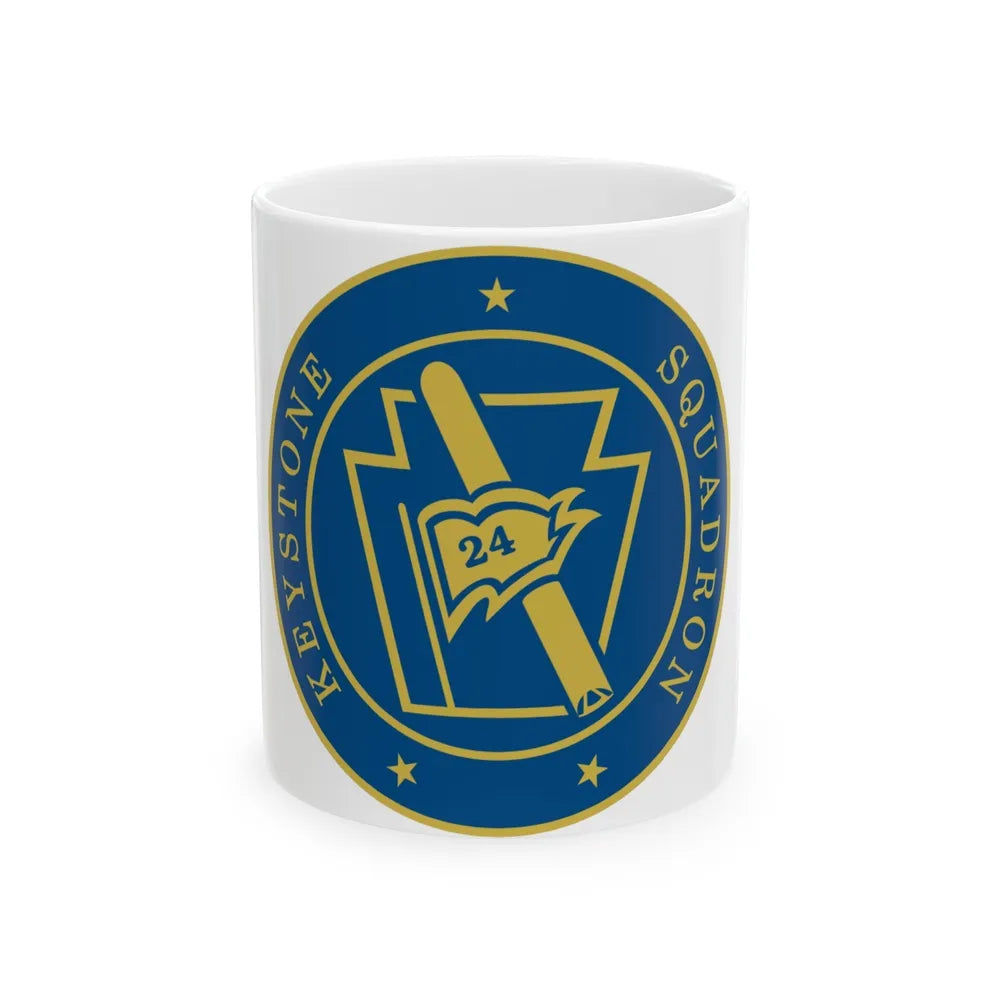 Keystone Squadron 24 (U.S. Navy) White Coffee Mug-11oz-Go Mug Yourself