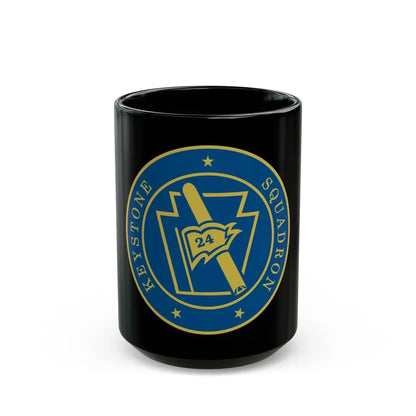 Keystone Squadron 24 (U.S. Navy) Black Coffee Mug 15oz - Go Mug Yourself