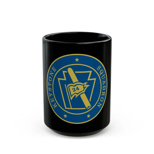 Keystone Squadron 24 (U.S. Navy) Black Coffee Mug 15oz - Go Mug Yourself
