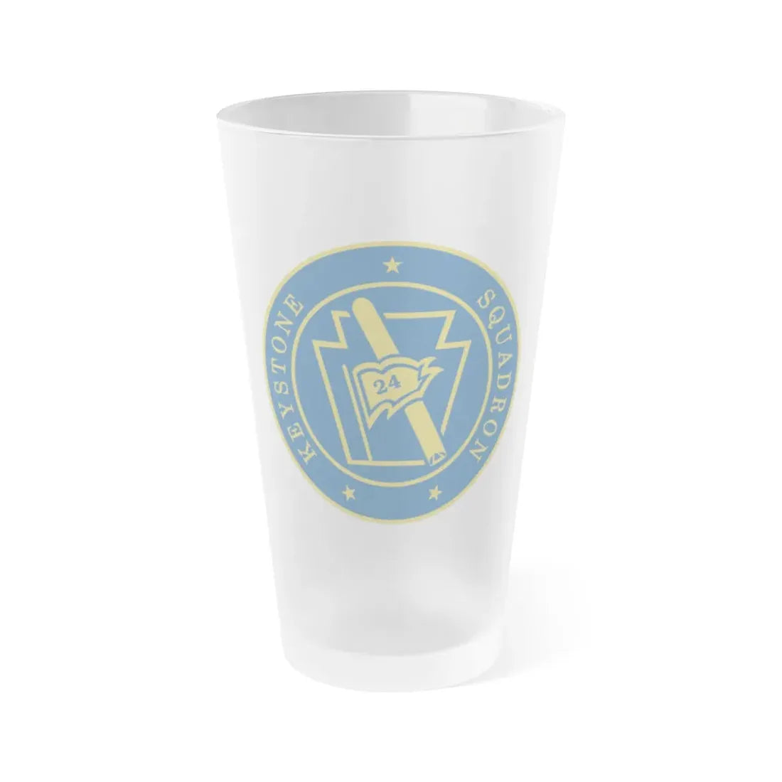 Keystone Squadron 24 (U.S. Navy) Frosted Pint Glass 16oz Default Title - Go Mug Yourself