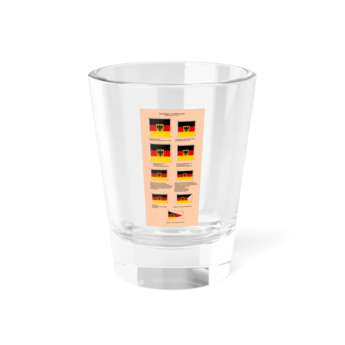 Kfz-Stander BRD2 (Germany) Shot Glass 1.5oz 1.5oz - Go Mug Yourself