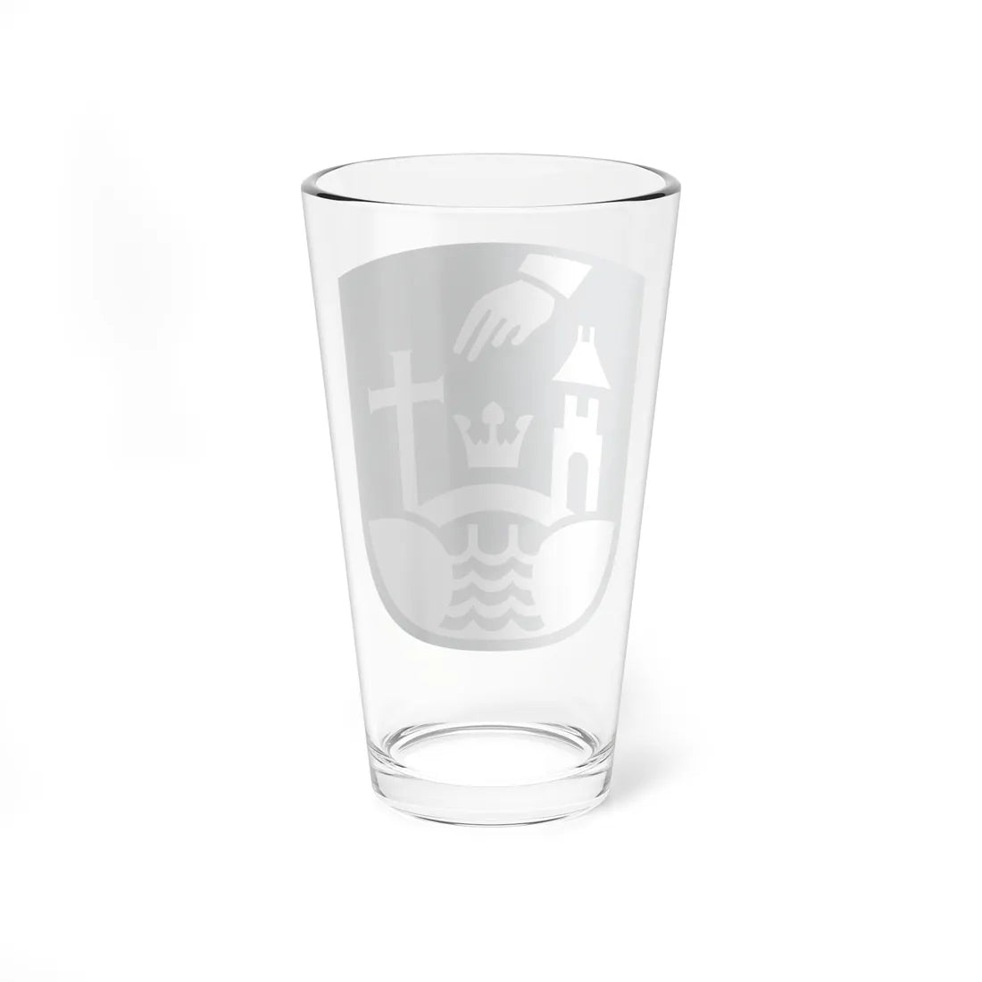 Køge Kommune coa (Denmark) (Coat of Arms) Pint Glass 16oz - Go Mug Yourself