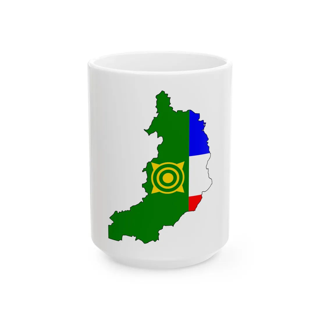 Khakas-geo-stub (Russia) White Coffee Mug 15oz - Go Mug Yourself