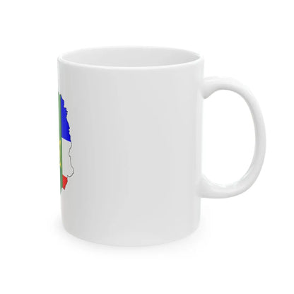 Khakas-geo-stub (Russia) White Coffee Mug - Go Mug Yourself