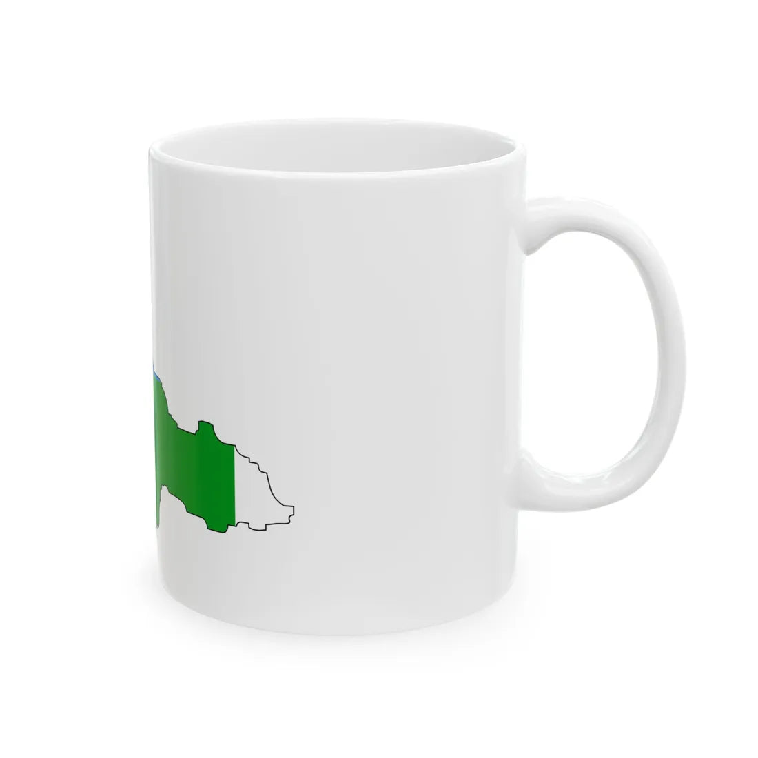 Khanty-mansi-geo-stub (Russia) White Coffee Mug - Go Mug Yourself