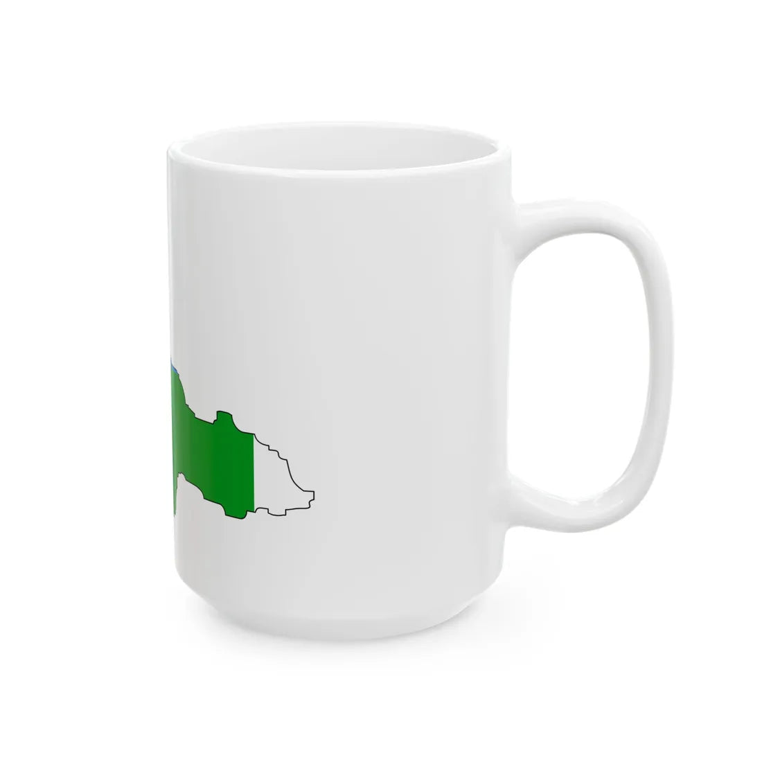 Khanty-mansi-geo-stub (Russia) White Coffee Mug - Go Mug Yourself
