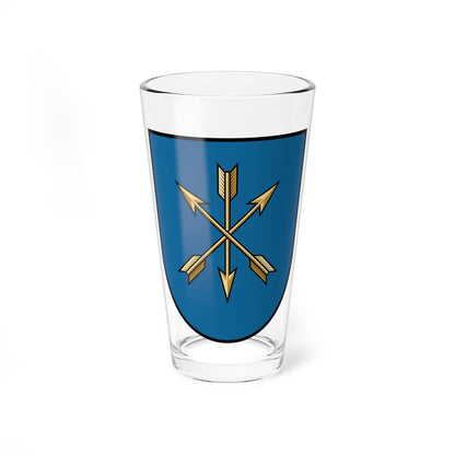 Khmelnytskyi coat of arms escutcheon (Ukraine) (Coat of Arms) Pint Glass 16oz 16oz - Go Mug Yourself